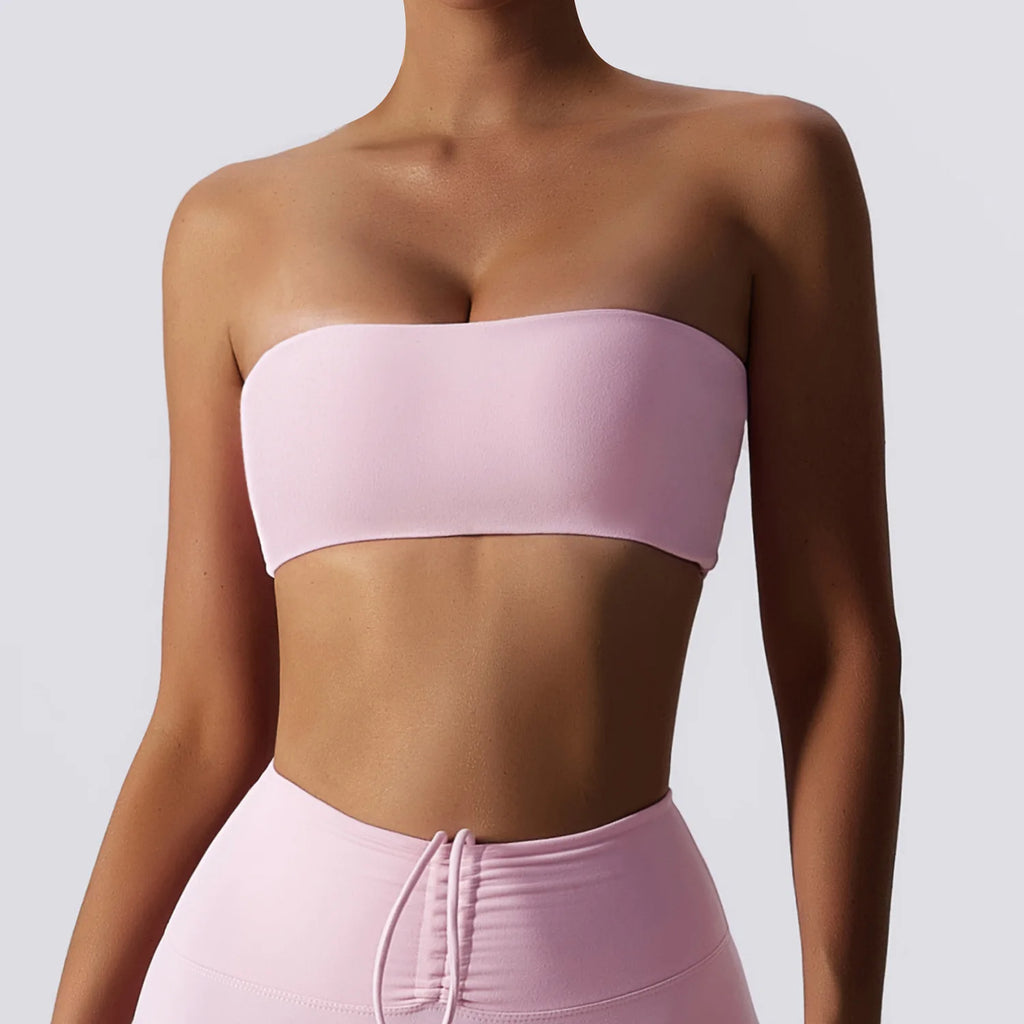 Veyra Active™ Summer Strapless Sports Bra | Anti-Slip Seamless Tube Top & Workout Bra