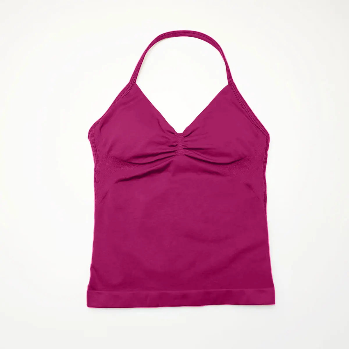 Veyra Active™ Impact Longline Halter Sports Bra | Anti-Chafe Open Back Yoga Crop Top