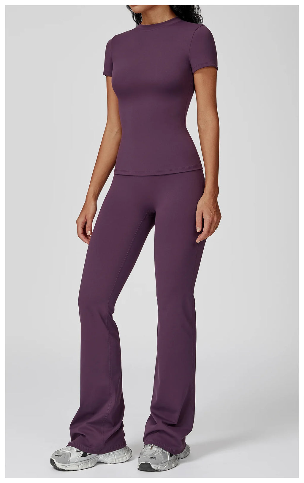 Veyra Active™ Women's SculptFlex 2-Piece Yoga Set | Long Sleeve Top, High-Waist Leggings & Shorts