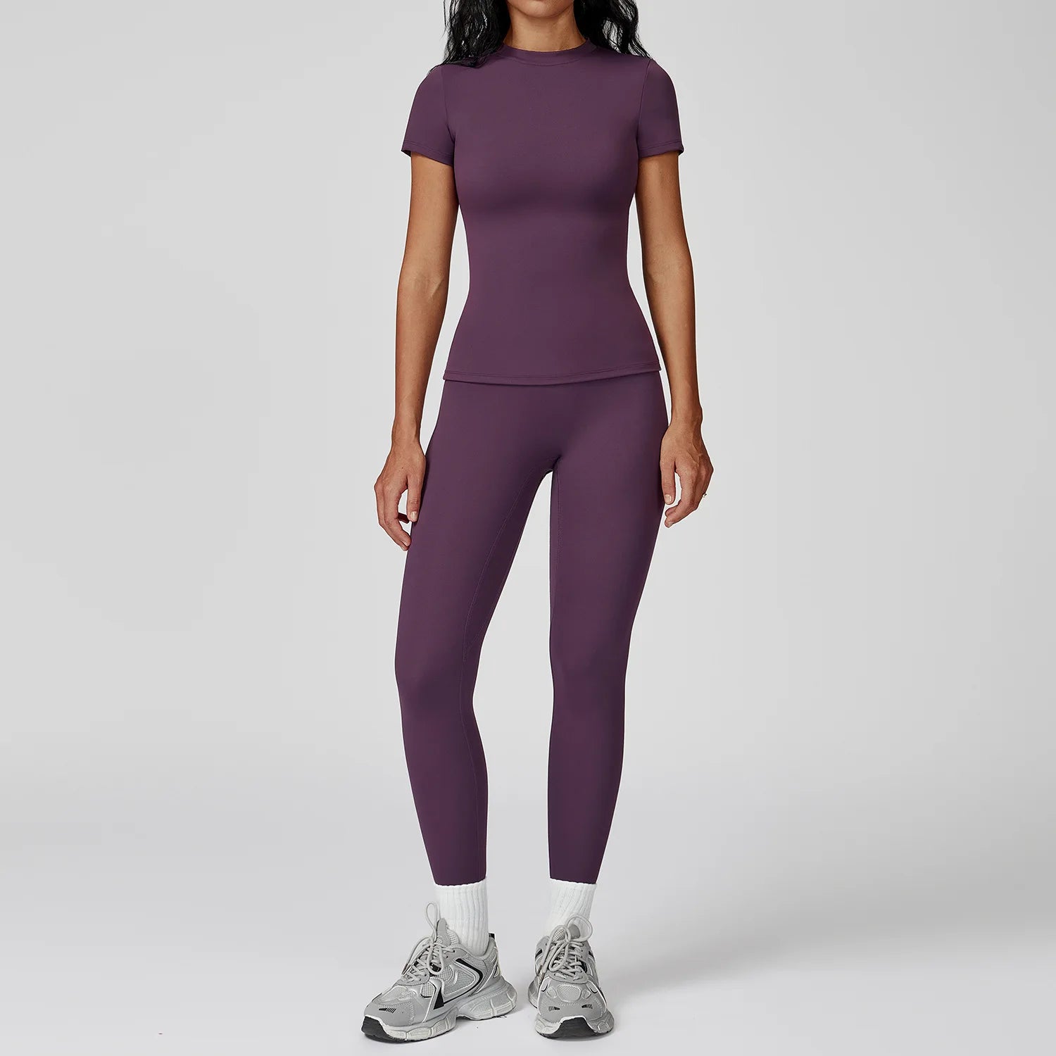 Veyra Active™ Women's SculptFlex 2-Piece Yoga Set | Long Sleeve Top, High-Waist Leggings & Shorts