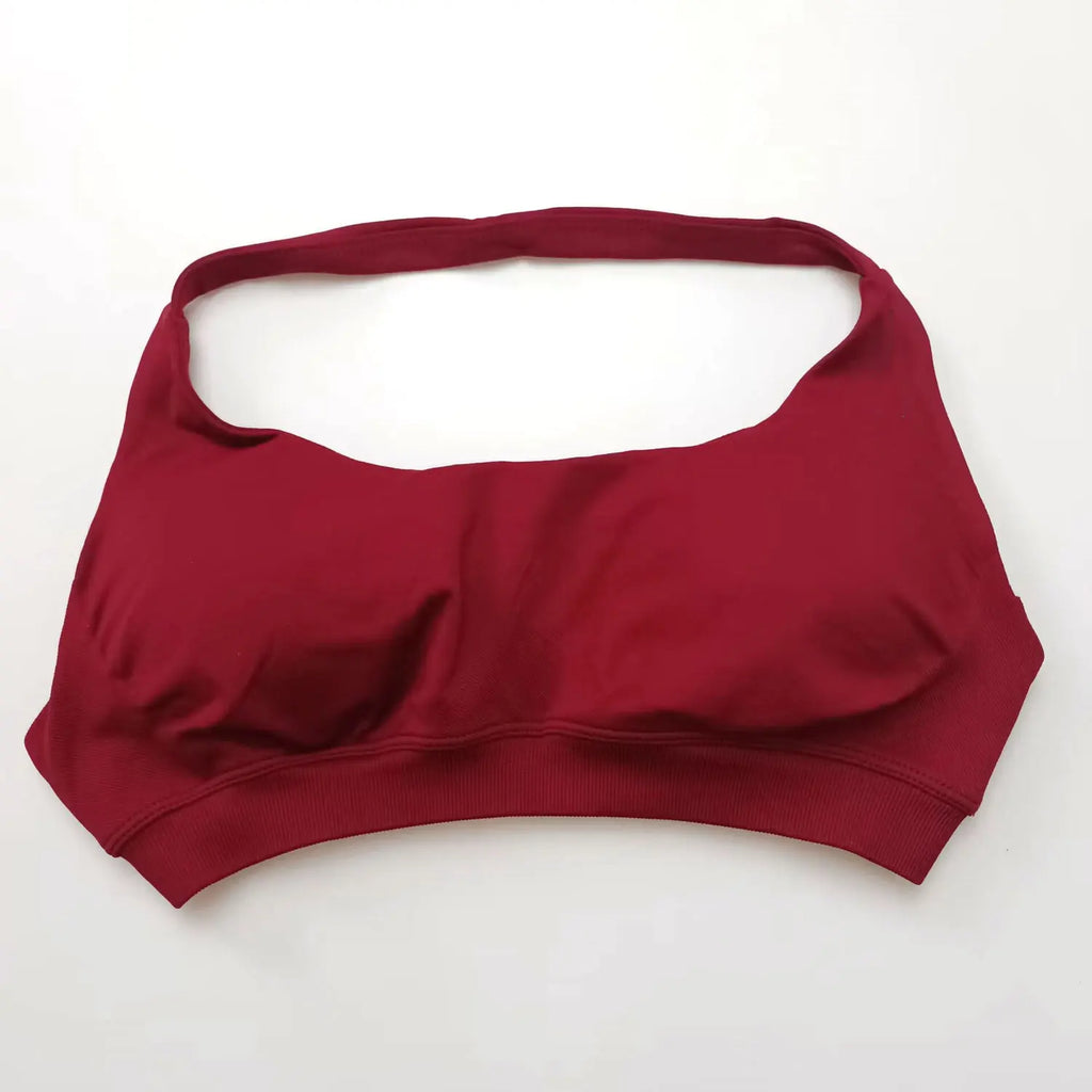 Veyra Active™ Impact Seamless Halter Sports Bra | High-Support Push-Up Gym & Yoga Crop Top