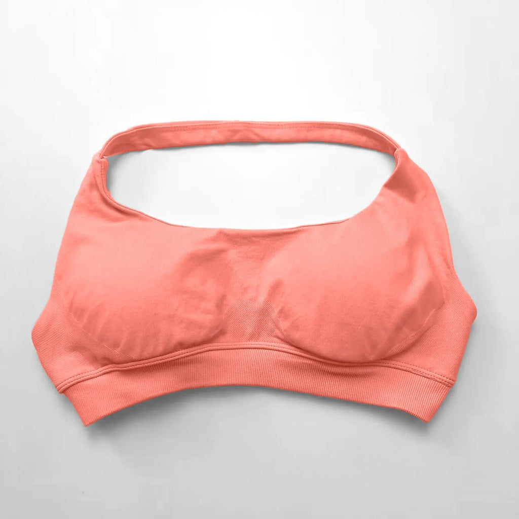 Veyra Active™ Impact Seamless Halter Sports Bra | High-Support Push-Up Gym & Yoga Crop Top