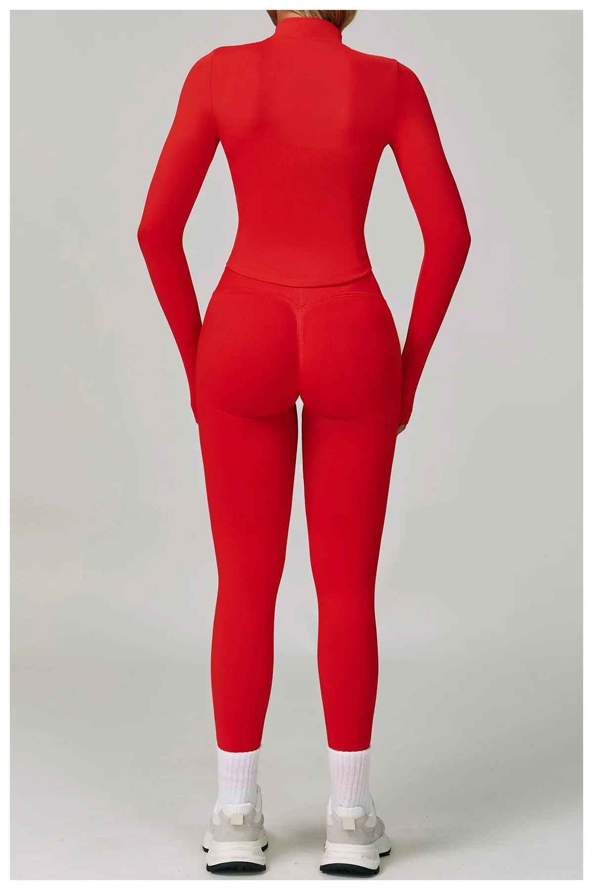 Veyra Active™ SculptFlex 3-Piece Yoga Set | Long Sleeve Crop Top, Sports Bra & High-Waist Leggings