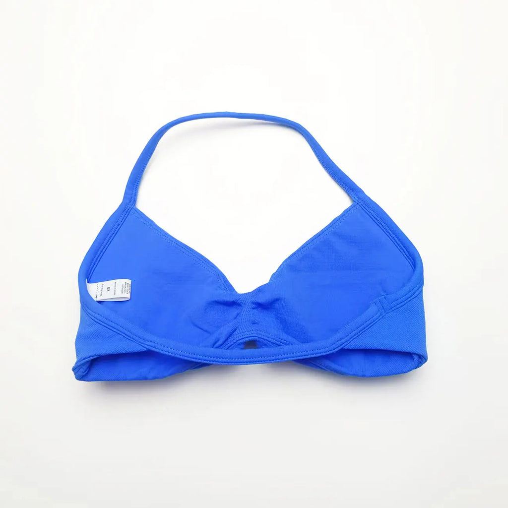Veyra Active™ Impact Strappy Halter Sports Bra | High-Support Seamless Yoga Crop Top