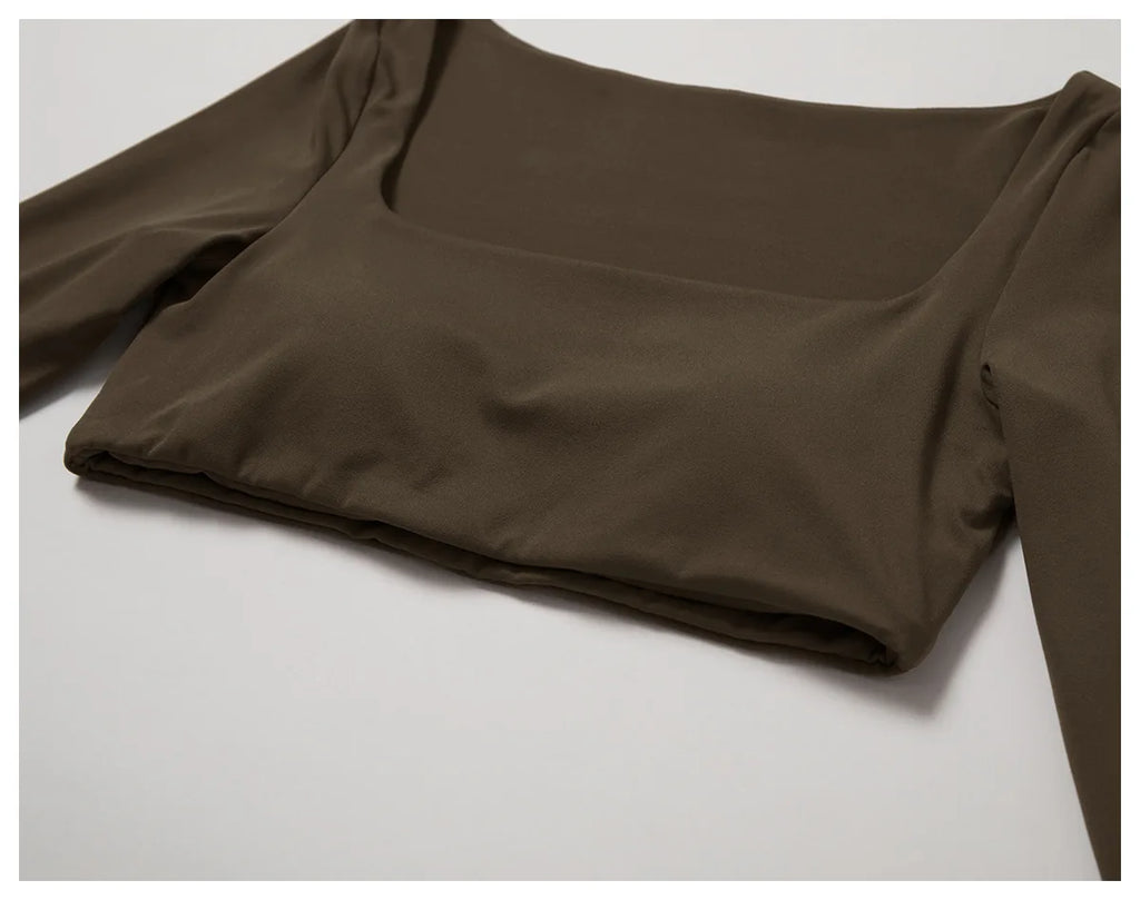 Veyra Active™ SculptFlex 2-Piece Yoga Set | Long Sleeve Crop Top & High-Waist Seamless Leggings