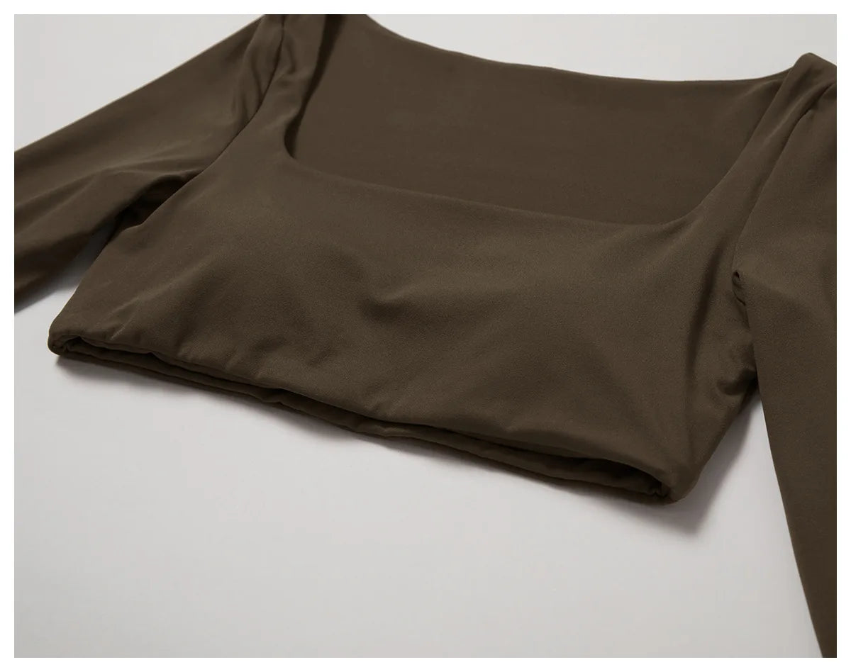 Veyra Active™ SculptFlex 2-Piece Yoga Set | Long Sleeve Crop Top & High-Waist Seamless Leggings