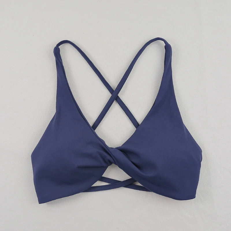Veyra Active™ Impact Slim-Strap Sports Bra | Seamless High-Stretch Yoga Crop Top