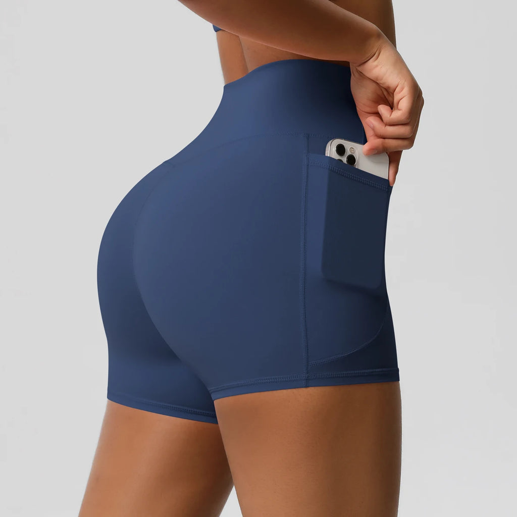 Veyra Active™ Pocketed High-Waisted Yoga Shorts | 100% Squat-Proof Anti-Chafe Biker Shorts